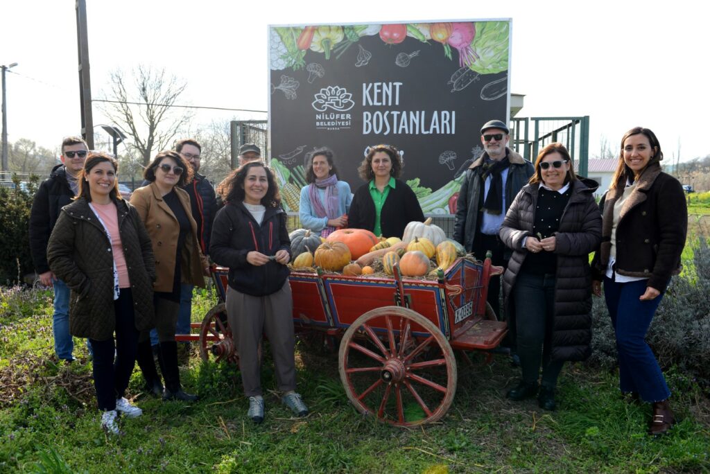 Cartif, Nilufer, IDU and DEM at the Ürünlü City Orchards for a FUSILLI site visit