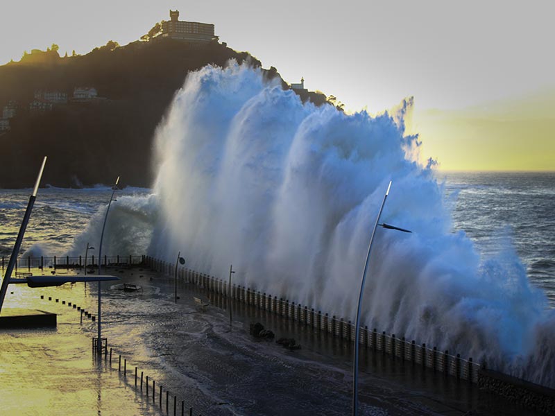 Wave in San Sebastian Donostia, Spain. Credit: IStock by Getty Images